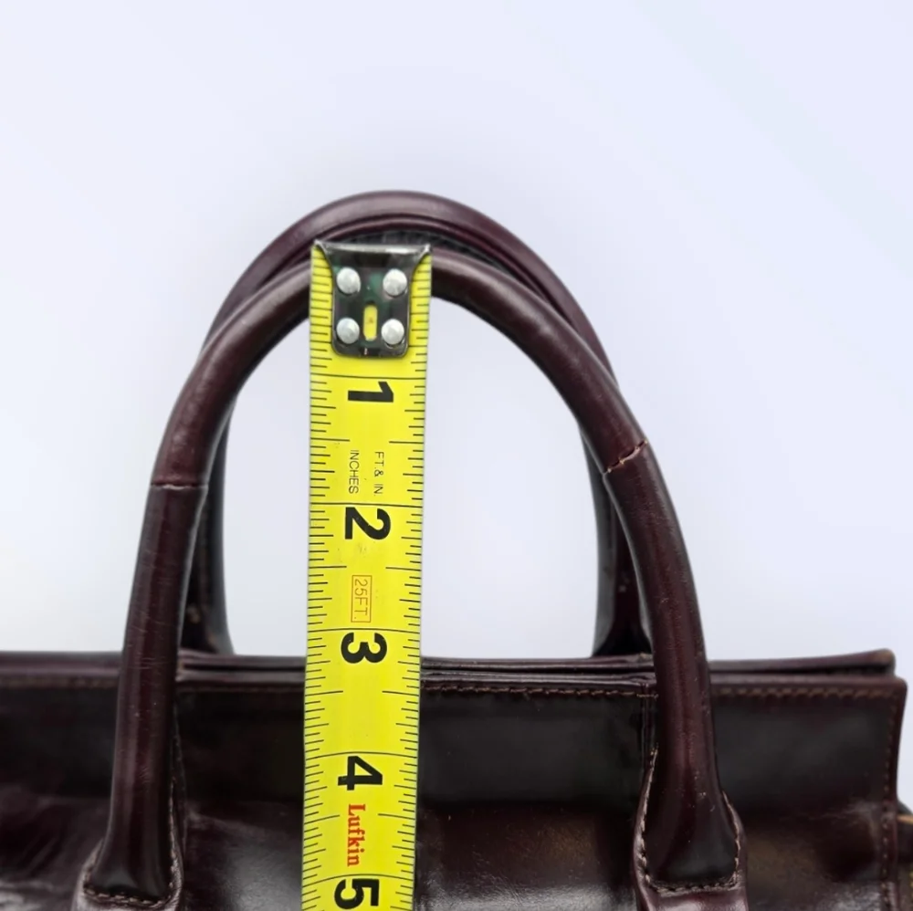 Cobbler Legend Brown Leather Bag Crossbody Satchel Organizer Purse - Picture 13 of 16